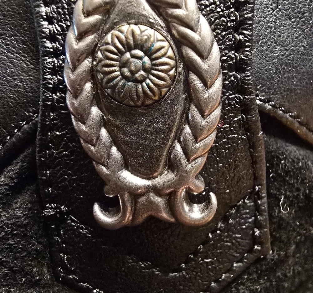 Coastal Black Leather Western Festival Slouch Boots | Metal Toe Rand | Size 8.5 - Picture 16 of 16